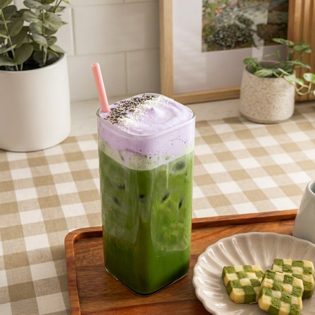 Iced Lavender Matcha Latte Recipe