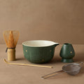 Matcha Tea Set with Pumpkin Design