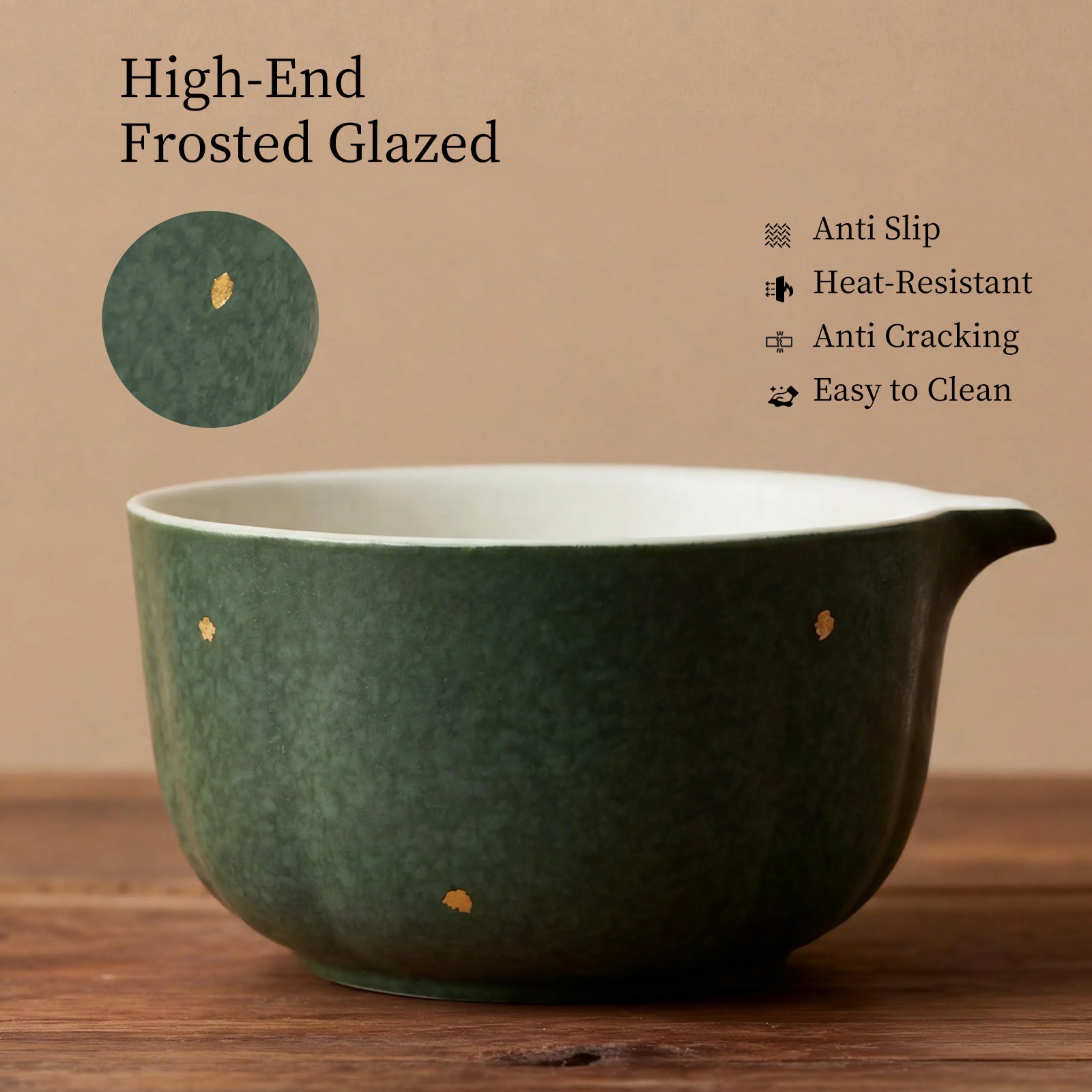 Matcha Tea Set with Pumpkin Design